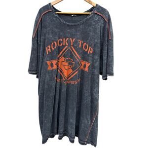 Harley Davidson Rocky Top Pigeon Forge Tennessee acid wash gray shirt Size 3XL